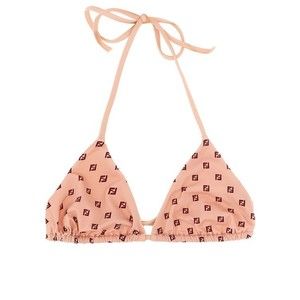 Fendi Micro Patchwork Bikini Top - NWT